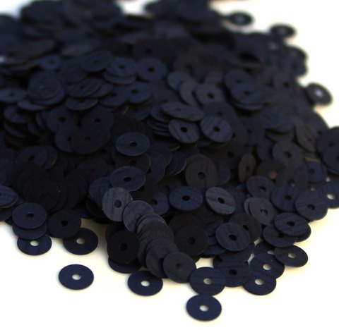 Пайетки плоские 4 мм. Blue Navy (686W)