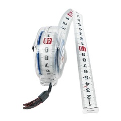 Рулетка КОБАЛЬТ Высота  5м x 19мм прозрачный корпус (мех.стопор, 2-сторонняя шкала, белое  (247-279)