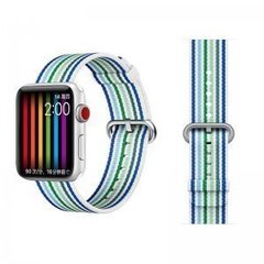 Ремешок COTEetCI W30 Nylon Rainbow Band (WH5251-WB-40) для Apple Watch 38мм/ 40мм Бело-Синий