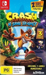 Crash Bandicoot N. Sane Trilogy - Includes 2 Bonus Levels (картридж для Nintendo Switch, полностью на английском языке)