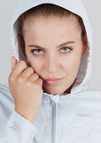 Ветро- и водозащитная куртка с капюшоном Nordski Rain Moon Grey W, женская
