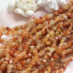 Сердолик крошка, 5-15 мм, нить 75 см, К127