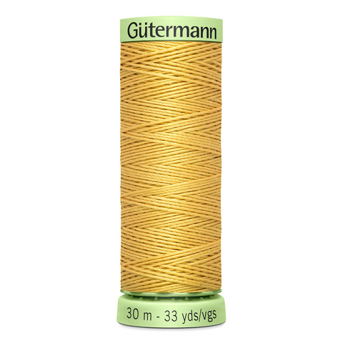 Нить Top Stitch 30/30 м для декоративной отстрочки, Gutermann, 415 желтая охра