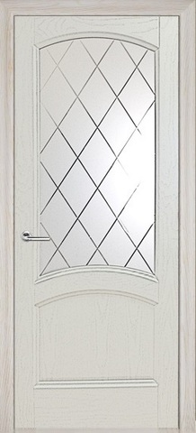Дверь Луидор Криста Лайт, стекло с гравировкой 