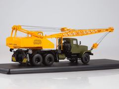 KRAZ-257 Truck crane KS-4561 khaki-yellow 1:43 Start Scale Models (SSM)