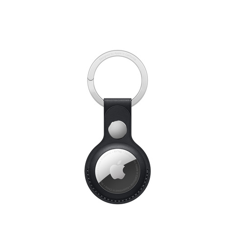 Кожаный брелок Apple AirTag Leather Key Ring Midnight (MMF93ZM/A)