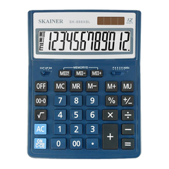 
          Калькулятор настольный SKAINER 12 Bit, LCD, 20,4*15,5*3,4 см, синий