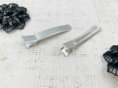 Основа для заколки Крокодил, р. 6х1 см, никель