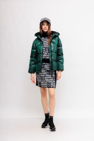 Marc Cain Sports Пуховик с капюшоном и геометрической стежкой