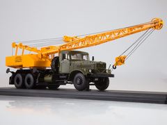 KRAZ-257 Truck crane KS-4561 khaki-yellow 1:43 Start Scale Models (SSM)