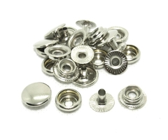 Кнопка Кольцевая №61 латунь (нержав.) d 12,5 мм, никель