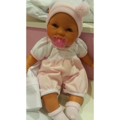 Munecas Antonio Juan Кукла Габи в розовом, с открывающимися глазами (плачет), 37 см (1444P)