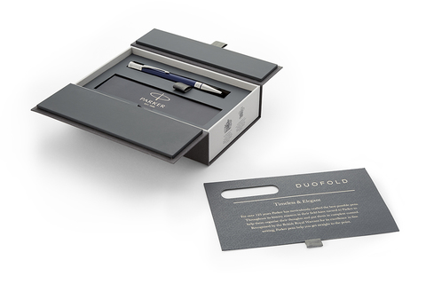 Ручка шариковая Parker Duofold, Blue/Black CT (1947988)