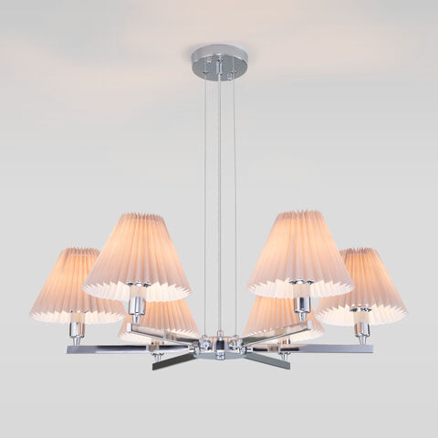 Подвесная люстра 60136/6 хром/серый