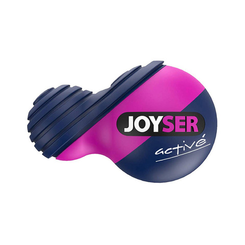 Triol JOYSER Puppy игрушка для собак резиновый мяч Duoball с пищалкой M синий, розовый, 12 см
