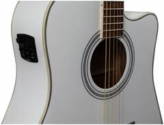 Гитара электроакустическая шестиструнная FLIGHT AD-200 CEQ WH