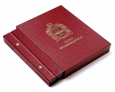 Футляр для альбомов толщиной 30 мм, цвет "Бордо" Albo Numismatico
