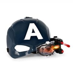 Стреляющая маска Капитана Америки (со световым эффектом)