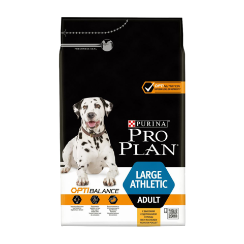 Purina Pro Plan Adult Optihealth Large Athletic Сухой корм для собак крупных пород с атлетическим телосложением с курицей и рисом