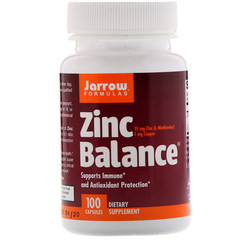 Jarrow Formulas, Баланс цинка, 100 капсул