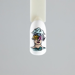 Лак для стемпинга Swanky Stamping S52, молочно-бежевый 6 мл