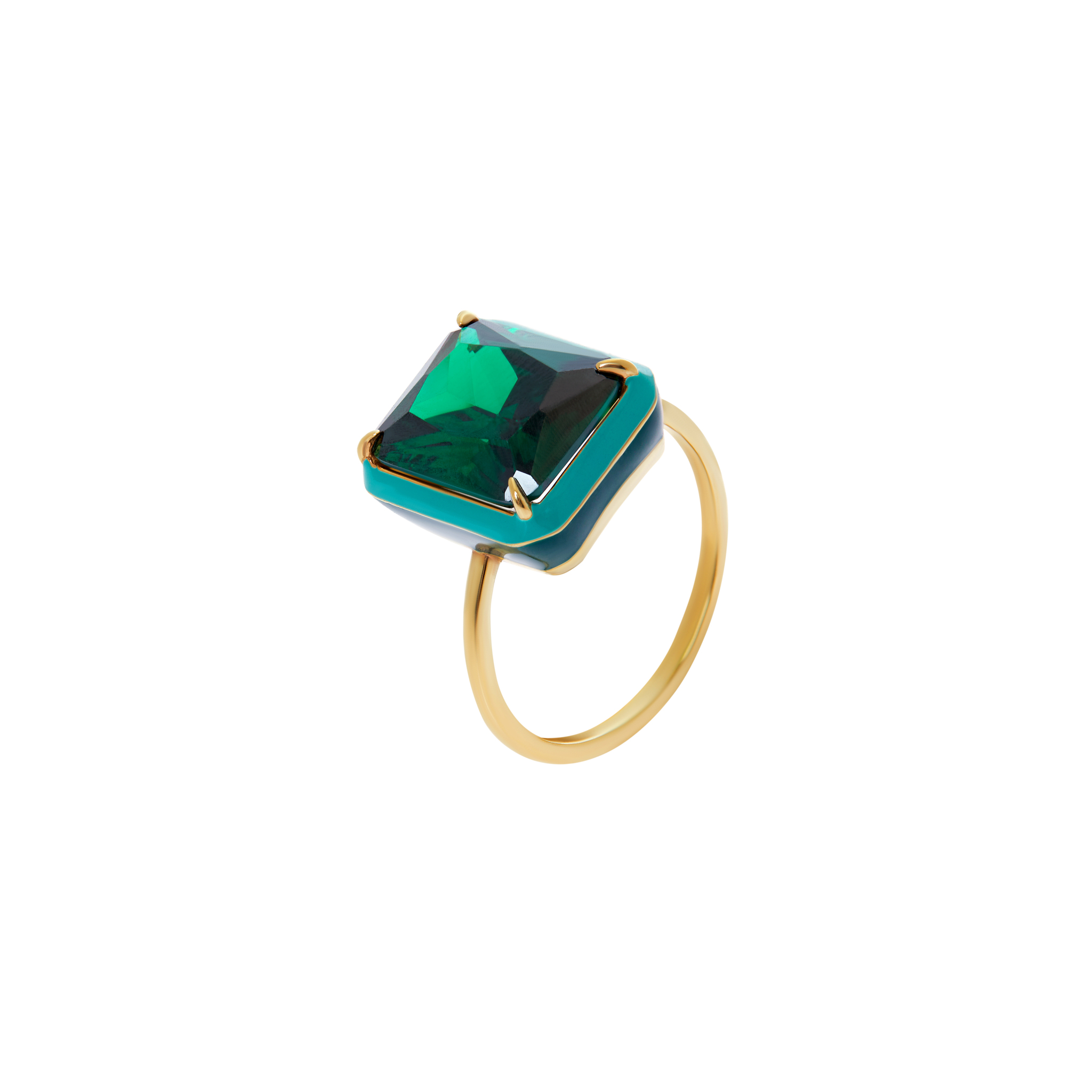 VIVA LA VIKA Кольцо Square Macaroon Ring – Apple