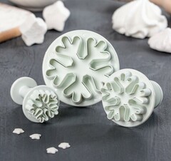 Набор плунжеров Снежинки простые