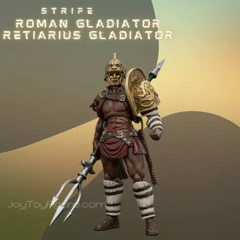 Фигурка Гладиатор Ретиарий масштаб 1/18 Roman Gladiator JoyToy