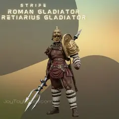 Фигурка Гладиатор Ретиарий масштаб 1/18 Roman Gladiator JoyToy