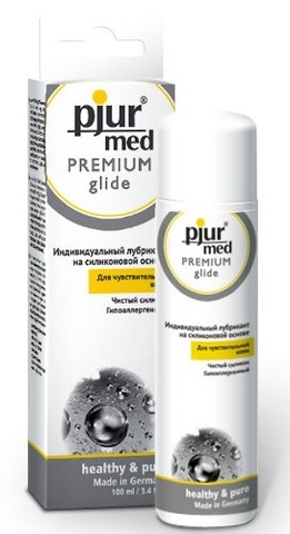 Гипоаллергенный силиконовый лубрикант pjur MED Premium glide - 100 мл. - Pjur pjur MED 10780