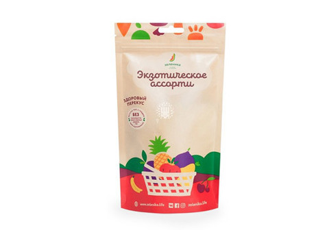 Здоровый фруктовый перекус из экзотического ассорти, 20г