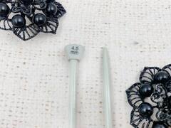 Спицы прямые тефлон, L 35 см, d 4,5 мм, 1 упаковка-2 спицы