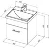 Aquanet 159137 Компл.3 - Тумба Нота 40 цв.белый (159137)