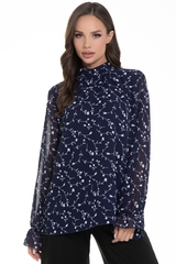 Блуза Роскошный шифон (блу) Diolche