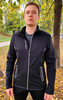 Утеплённый лыжный костюм ArsWear Black Training со спиной мужской