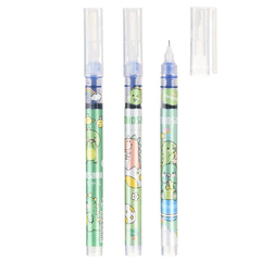 
          Набор синих ручек роллеров, 6 шт, Jiandan, детские гелевые ручки синего цвета с наконечником 0.5 мм, капиллярная одноразовая пластиковая, неавтоматическая с рисунком "Динозаврик"