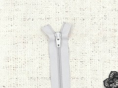 Молния брючная SBS автомат, L 20 см, Т3, н/р, светло-серый