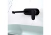 Aquatek Ника AQ1813MB Смеситель для раковины настенный (внешняя и скрытая часть), цвет: черный матовый