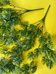 Зелень Монстеры ампельной, свисающая зелень, евро пластик, 72 см, набор 2 шт.