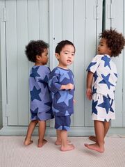 Пижама для мальчика Next 431-712, 3 шт., Синий, Белый