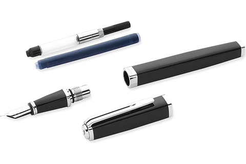 Ручка перьевая Waterman Exception Black ST Slim, F (S0637010)