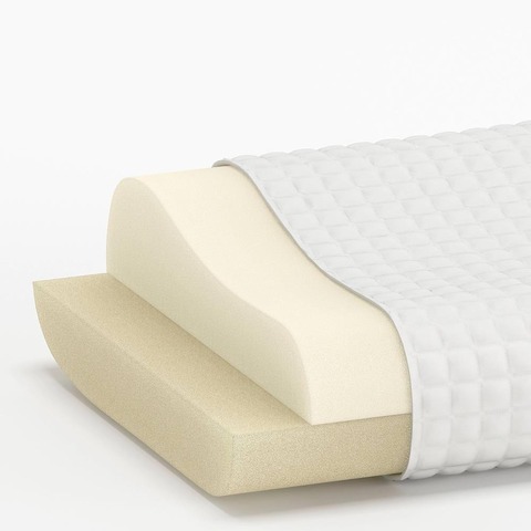 ROSENSKÄRM РОЗЕНСКЭРМ эргономичная подушка для сна на боку/спине, 50x33х9/12