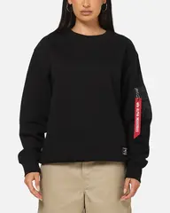 Свитшот Alpha Industries Utility Pocket Crewneck Black (Черный)