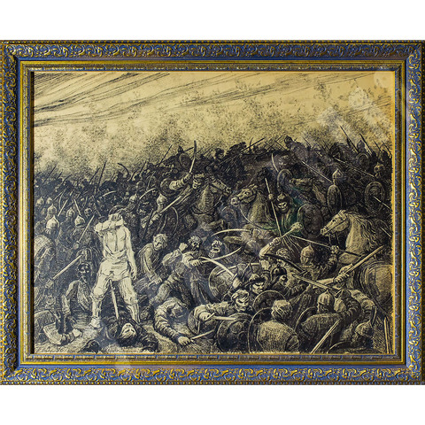 Лавров П. И. Из серии «Нашествие на Русь». Бумага, тушь. СССР. 1956 г.