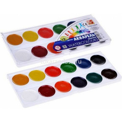 Краски акварельные 12 цветов 