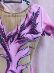 Купальник для художественной гимнастики без страз рост 122 см НОВЫЙ