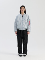 Бомбер Alpha Industries MA-1 Mist (Серо-голубой)