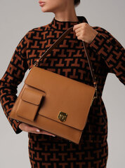 Кожаная сумка Deboro 31104 коричневый лист