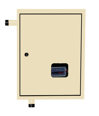 Шкафной газораспределительный пункт ГРПШ-ОХТА-RF-10-1-НЛ-С4-П1 (слоновая кость)