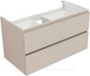 Aquanet 344753 Тумба с раковиной Вега 2.0 90 2 ящ. цв.бежевый (раковина Ирис) (344753)